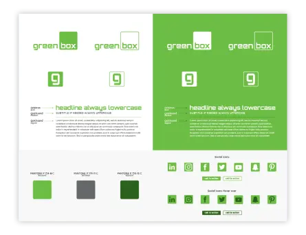 Greenbox branding guides