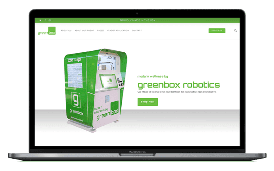 Greenbox laptop mockup